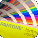 Pantone book used for reference  and colour matching as part of the label printing services